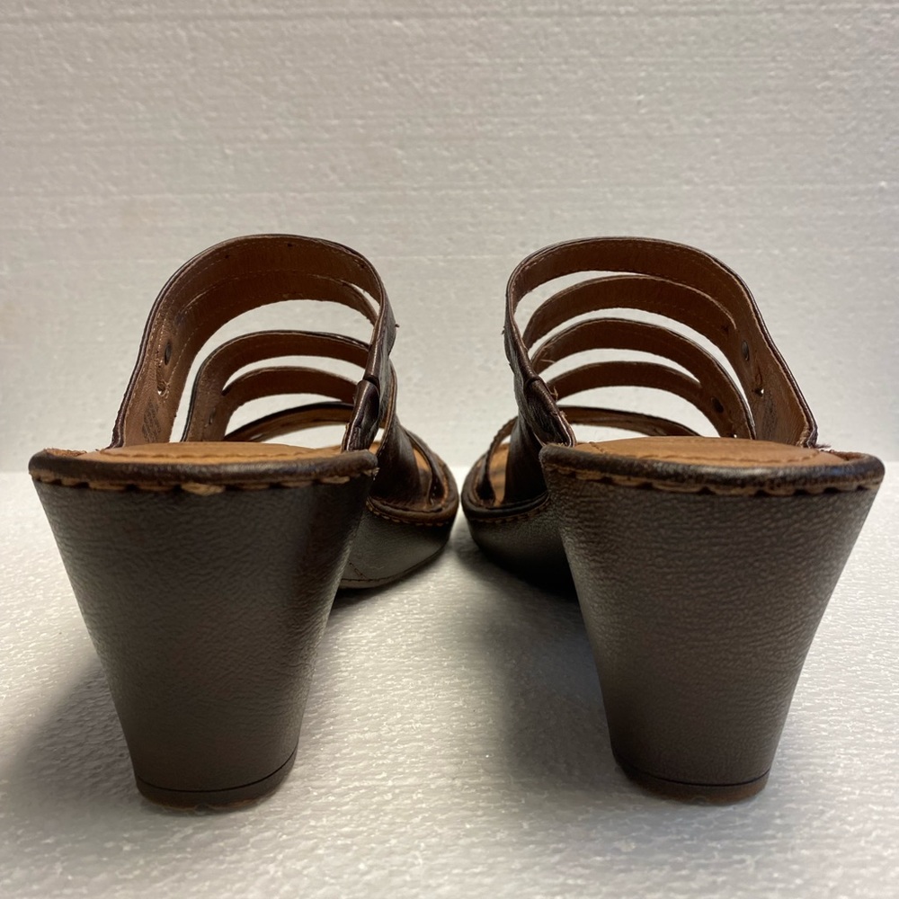 Nurture leather wedge sandals - Picture 8 of 11